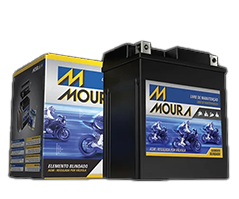 Bateria Dupla Moto Moura